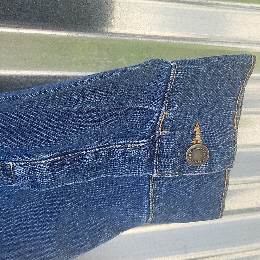 Wrangler 4 button long sleeve lightweight denim jacket chest pockets XXL… - Picture 4 of 7